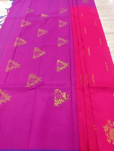 ARNI SILK HALF FINE ZARI SAREE WITH BLOUSE